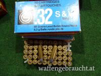 50 Patronen .32 S&W lang - Blei Rundkopf - RWS