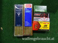 100 Patronen .22 kurz - Aguila / RWS / PMC / CCI
