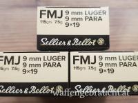 Munition 9mm Para Sellier & Bellot € 269 / 1000 Schuss