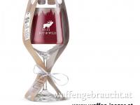 Weinglas "Rot und Wild"