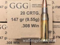 GGG 7,62x51 - 308 WIN. FMJ 147GR 640 STK. IM KARTON