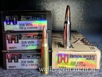 .308 Win Munition - Hornady Black & Critical Defense