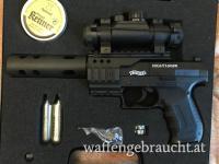 Walther Nighthawk CO2 Luftpistole 4,5 mm (.177) - SEHR WENIG VERWENDET & NEUWERTIGER ZUSTAND + Koffer + Munition