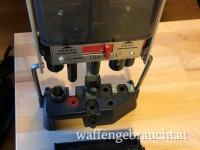 Verkauft - Schrotflintenpresse Lee "Load-All II", für Kaliber 12 UND Kaliber 16 Wechselsatz, Komplett mit Bushings