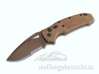 Hogue SIG K320A M17/M18 3.5" Droppoint Serrated Coyote Tan Automatikmesser