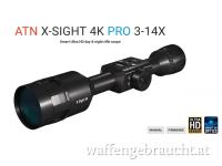 ATN X-Sight 4K Pro 3-14x Smart Day/Night Rifle Pro Edition 