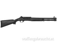 TETRA T412 KAL. 12 / 76, 18,5" BLACK SEMI AUTO FLINTE aka BENELLI M4 | www.waffen.shopping