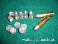 60 Geschosse für Gasser 1870 Revolver oder Werndl - Gewehr