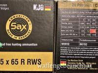 Patronen 6,5x65 R RWS 