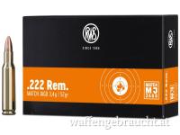 RWS .222 Rem. MJ 3,4g/52gr