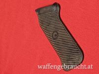 MP40 - Griffschale links- original - Bakelit schwarz geriffelt - Nr. P 1488/ 3 und Logo