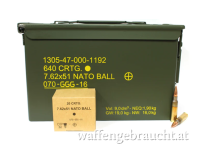 GGG Nato Ball M80 7,62×51 – 640 in Nato Box *LAGERND*