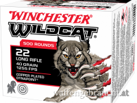 CYBER WEEK DEAL WINCHESTER 22 LR 40 GRS / 2,59 G COPPER PLATED RN WILDCAT DYNAPOINT 500 STK