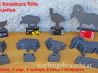 Silhouettefiguren für Kleinkaliber Gewehr / Metallic Silhouette Target Smallbore Rifle