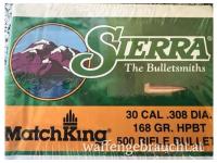 Geschosse Sierra Match King 168gr - 500er Pak - auf Lager