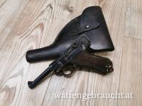 Mauser P08 Cal. 9mm Luger mit Tasche