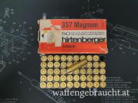 Sammlermunition Hirtenberger .357 Magnum 50 Schuss Teilmantel Flachkopf
