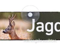 Autoschild mit Saugnapf Jagd Rehbock