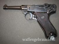 Mauser P08, Cal. 9mm Luger, weitgehend nummerngleich, VOPO, Ordonnanzpistole, ANGEBOT!