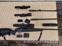 Merkel Helix Geradzugrepetierer mit 3 Wechselläufen & Optik 