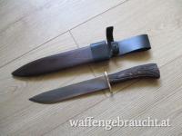 Jagdmesser, Hirschfänger, Klinge 19cm