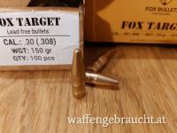 VERKAUFT FOX Target Geschosse Bleifrei .308 Scheibe PREIS REDUZIERT