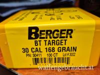 1) 100 Berger BT Target .30 Cal 168 Grain PN 30411. 2) 100 Berger VLD Target .30 Cal 168 Grain PN 30410. Versand 5,00