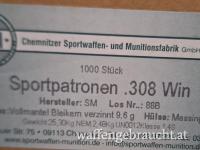 308.Win Surplus 500 Schuss, 7,62 × 51 mm   308 Winchester Vollmantel