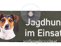 Autoschild mit Saugnapf "Jack Russel Terrier" I