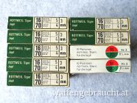 Jagdpatronen Kaliber 16/70