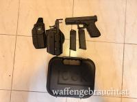 VERKAUFT Glock 21 Gen 4 + 1000 Schuss Mun+ 2 Magazine + Außen und Inneholster + Originalkoffer