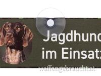 Jagdschild mit Saugnapf "Jagdhund im Einsatz - Deutsch Kurzhaar"