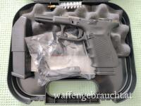 Griffstück einer Glock 19 Gen 4, verl. Schlittenfanghebel ab Werk