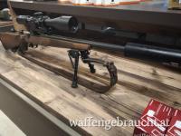 Sako 85 Varmint 222 Rem. mit Bauer HD 5-25x56 Zweibein SIW OBSK SD LederSchafterhöung Lederriemen 92 STK Hornady Match Muni 