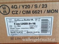 Sellier & Bellot 9x19 FMJ 8,0g/124grs 1000 Stück € 199,00