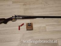 FN 24 er Schrot Hahnflinte mit 6 Packungen Munition 
