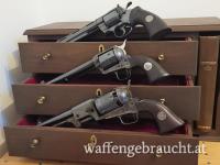 Colt Bicentennial Commemorative 3-Revolver Set, Python, Dragon, Single Action Army, 200 Jahre Sonderserie aus 1976