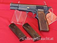FN Browning - M 35 High Power, Kal. 9 mm Luger, Nr: 2073, nummerngleich, Top Zustand, 2 Magazine 