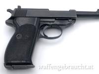 Sehr schöne Walther P38 9 mm Para (Nachkriegsfertigung) mit Holster und Reservemagazin