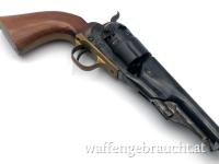 Schöner Vorderlader-Offiziersrevolver Hege Uberti (Perkussion) Colt Army Mod. 1860 kurzer Lauf in Kaliber .44 - reserv. Stefan