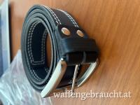 Ledergürtel von Sickinger 120 cm schwarz