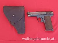 Beretta Pietro - Mod: 1915 - Nr: 6152 - erste halbautomat. Selbstldadepistole von Beretta - samt Tasche und Magazin