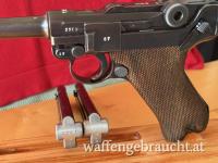 Pistole 08 1938 S/42 Absolutes Top Rig P08 zwei nummerngleiche Magazine