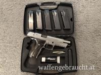 SIG SAUER X-FIVE P226 ALLROUND STAINLESS STEEL DE-FERTIGUNG MADE IN GERMANY KALIBER 9 mm TOP ZUSTAND 