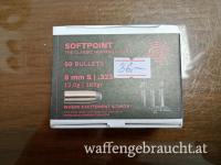 Geco Softpoint Geschosse im Kaliber 8mm/.323dia mit 12,0g/185gr