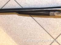 Ältere, sehr günstige Querflinte Kaliber 12/70 schöne Gravuren! - blanke Läufe - Homedefense! mit Schaftverlängerung -