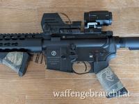 "Verkauft" Schmeisser M4 Austria 10,5 Zoll mit neuem Vortex Spitfire Gen2, 5x Prisma Scope, Licht Modul