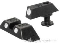 Tritium Kimme/Korn (Glock Original) aus Stahl 6,9mm