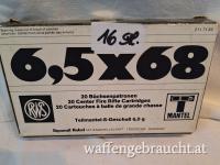 Munition RWS 6,5 x 68  Teilmantel - S - Geschoß 6,0g 