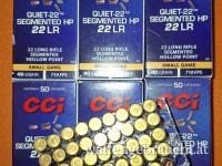 CCI 22LR 40 GRS SEGMENTED HP QUIET 340 STK